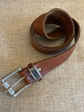 Brown Leather Men’s Belt - Classic Casual Style